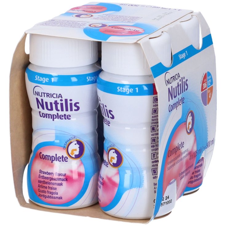 Nutilis Complete Level 3 Strawberry (4 x 125ml) (Stage 1)
