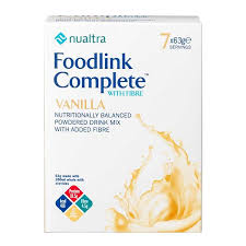 Nualtra Foodlink Complete Powder Vanilla With FIBRE (7 x 63g)