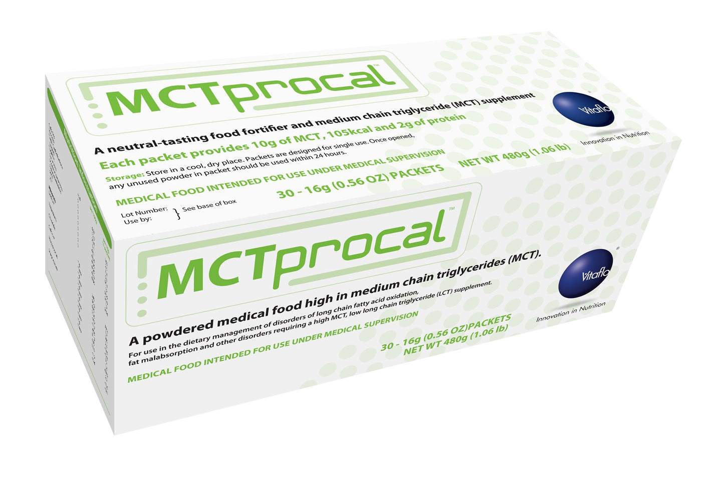 Vitaflo MCT Procal Unflavoured (30x16g)