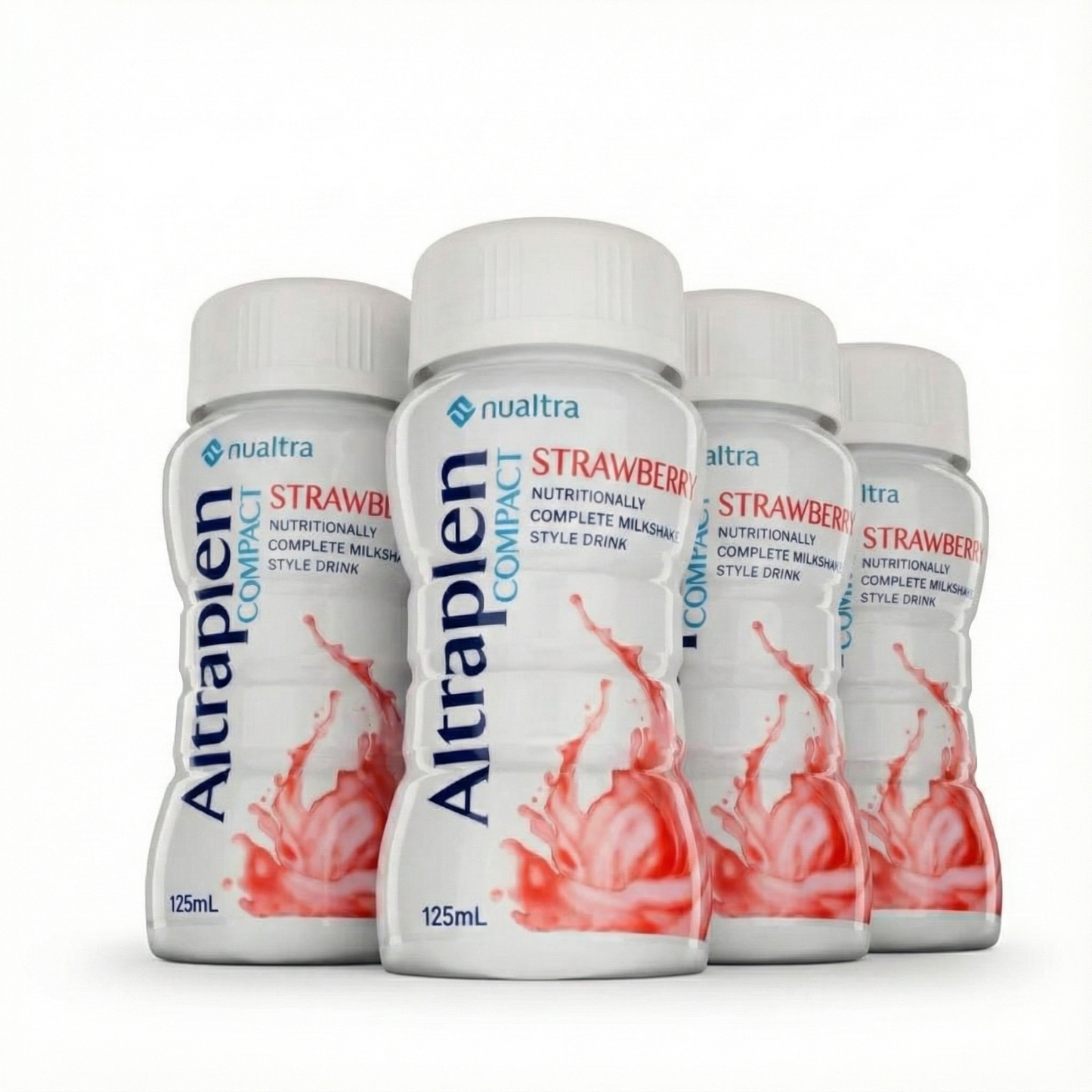 Altraplen Compact Strawberry Milkshake (4x125ml)
