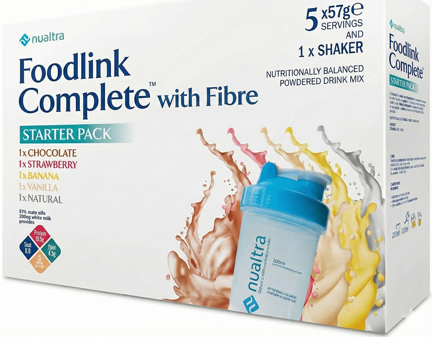 Foodlink Complete with Fibre Mixed Flavours (5 x 63g)