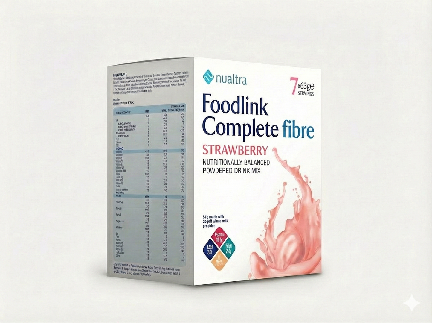 Foodlink Complete with Fibre Strawberry (7 x 63g)