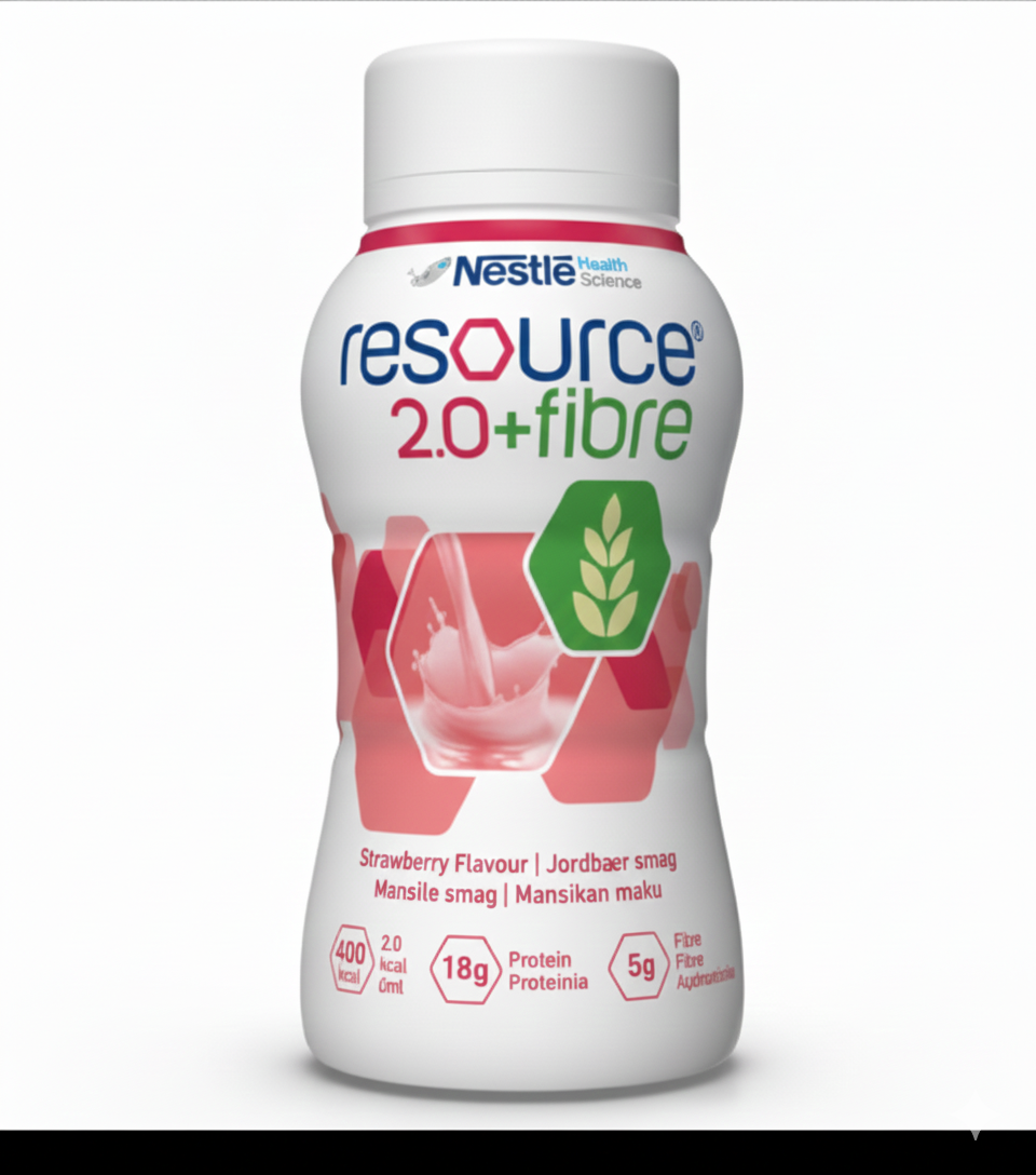 Nestle Resource 2.0 Fibre Strawberry (4 x 200ml)