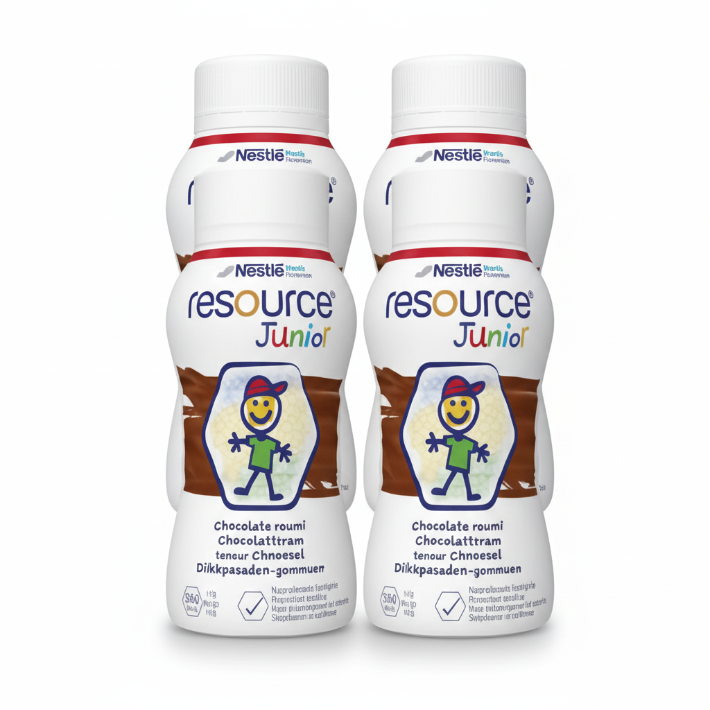 Nestle Resource Junior Chocolate Milkshake (4 x 200ml)