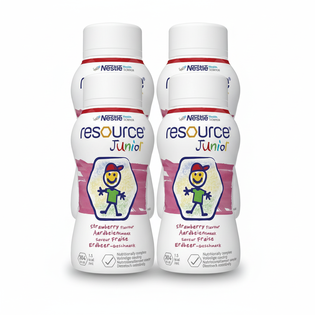 Nestle Resource Junior Strawberry Milkshake (4 x 200ml)
