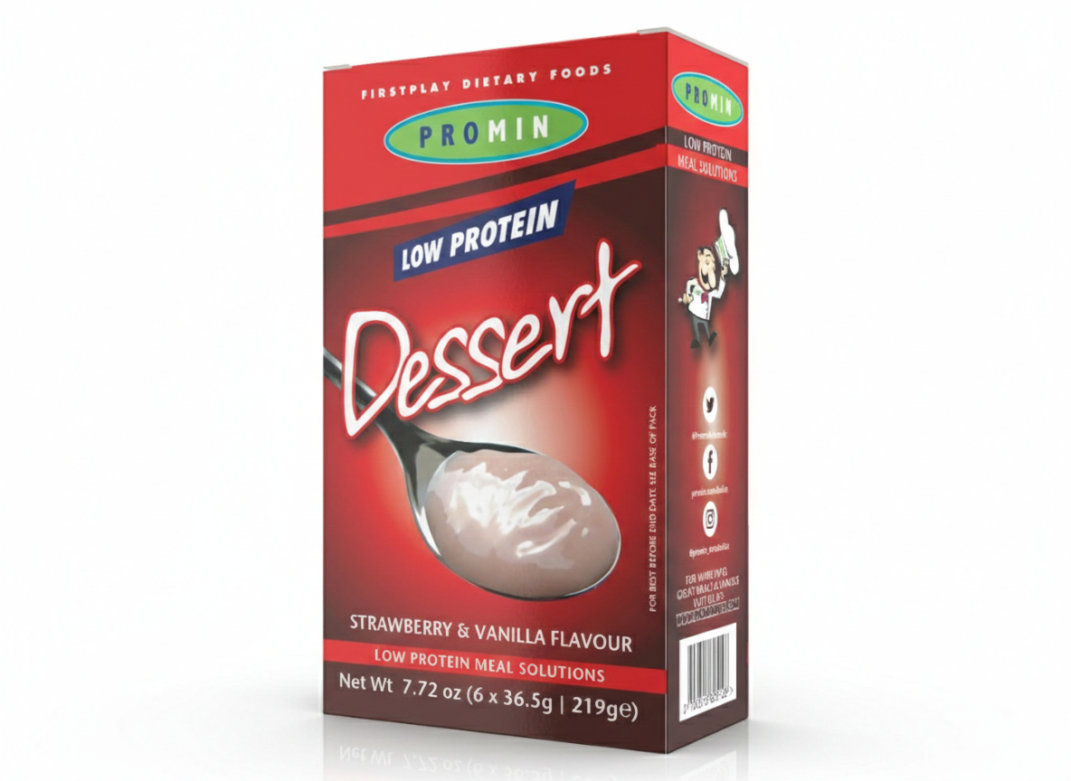 Promin Low Protein Dessert – Strawberry & Vanilla