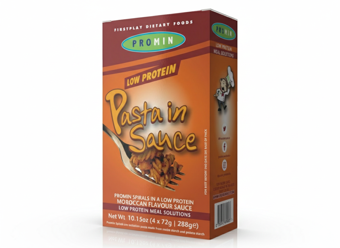 Promin Low Protein Pasta in Sauce – Moroccan