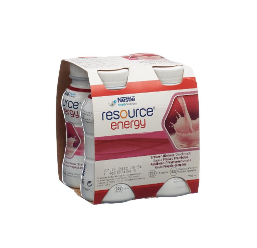 Nestle Resource Energy Strawberry/Raspberry ( 4 x 200ml)