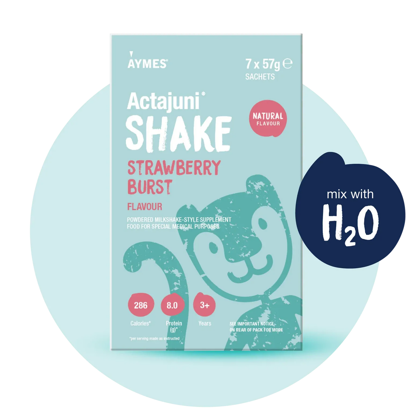 Actajuni Shake Strawberry (7 X 57g)