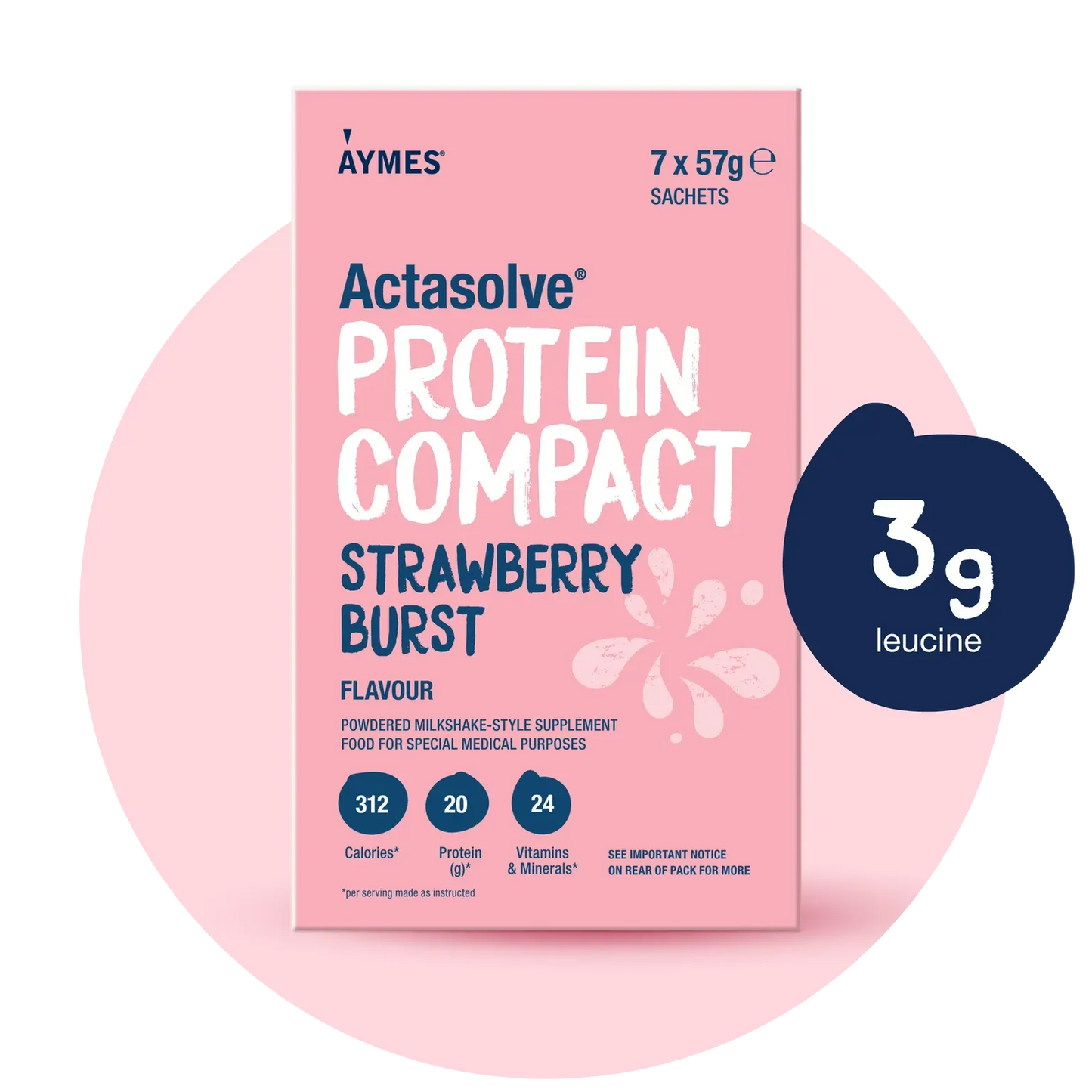 Actasolve Protein Compact Strawberry Burst (7x57g)