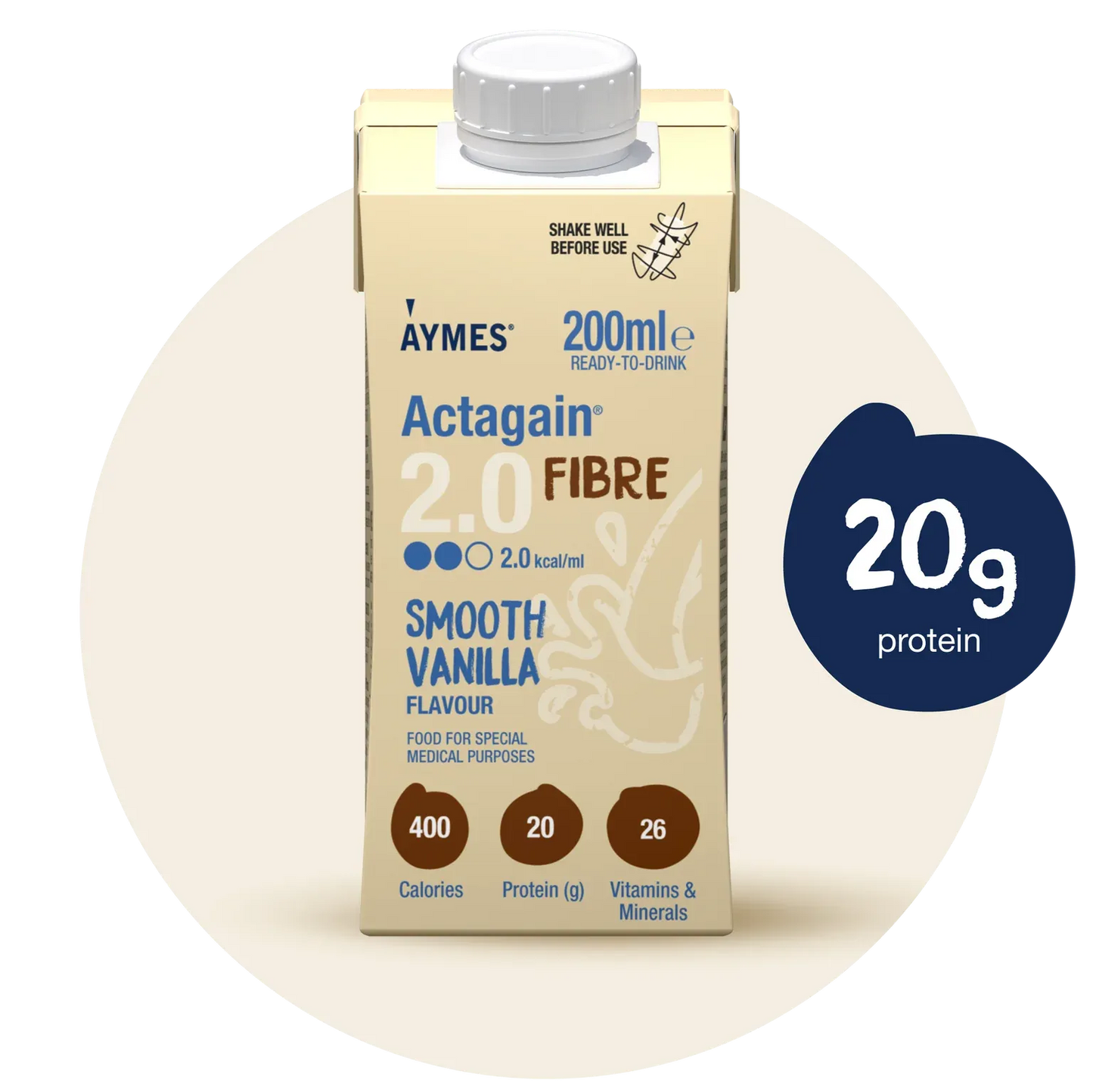 Actagain 2.0 Fibre Smooth Vanilla (200ml)