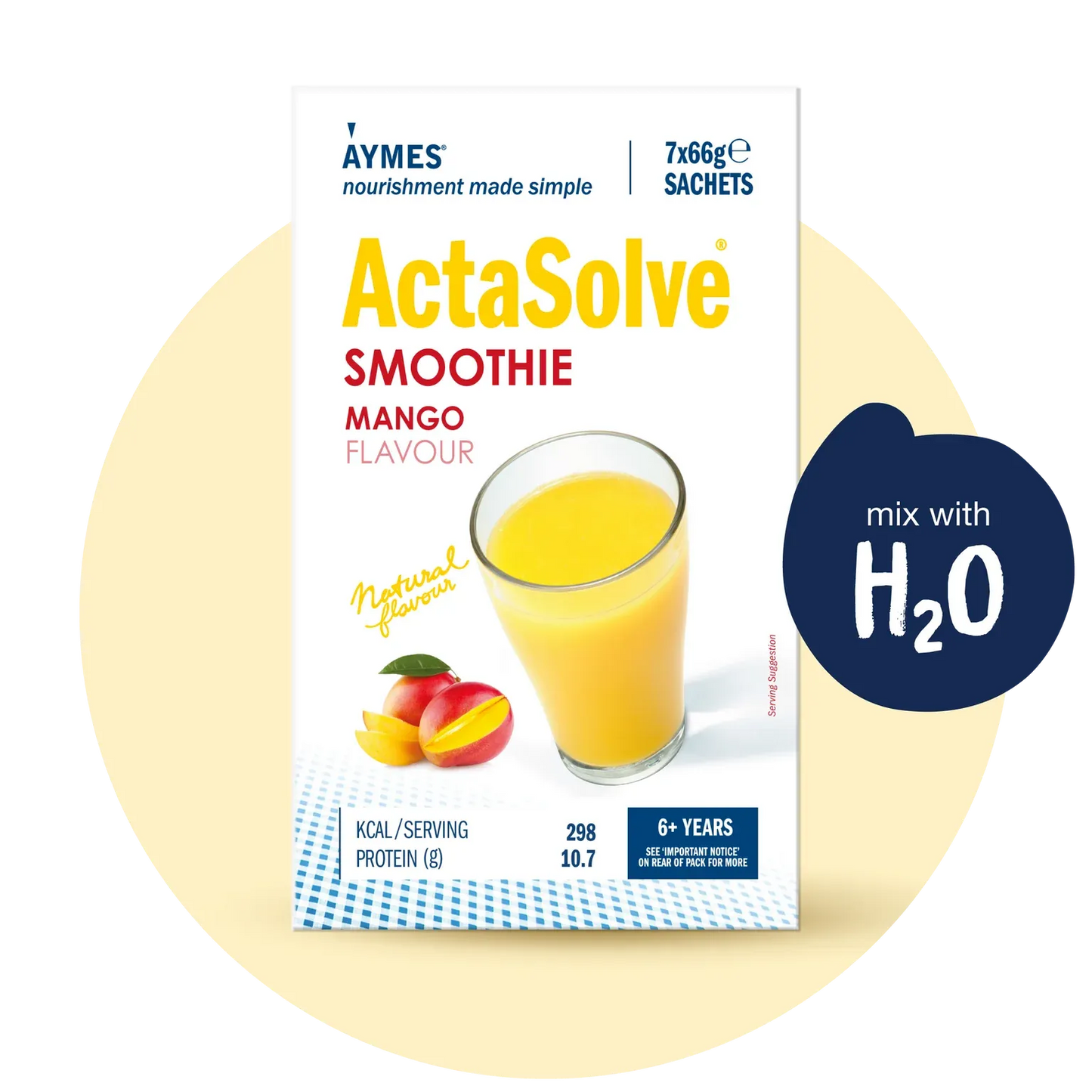 Aymes Actasolve Smoothie Mango (7x66g)