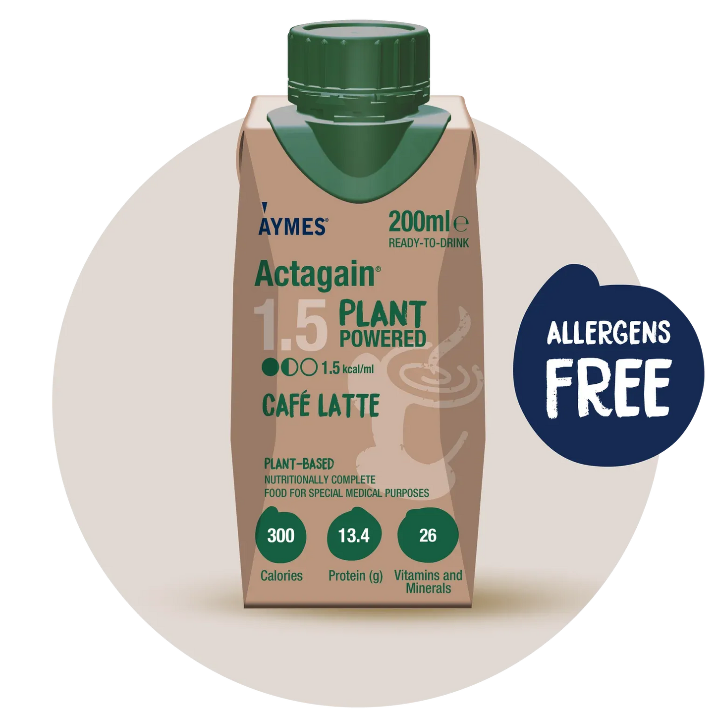 Actagain 1.5 Plant Powered Café Latte (200ml)
