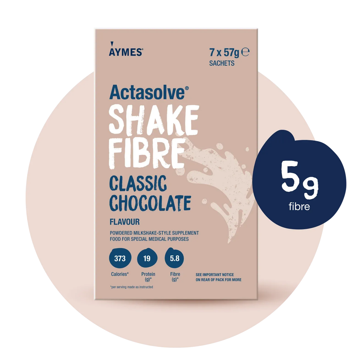 Actasolve Shake Fibre Classic Chocolate (7x57g)