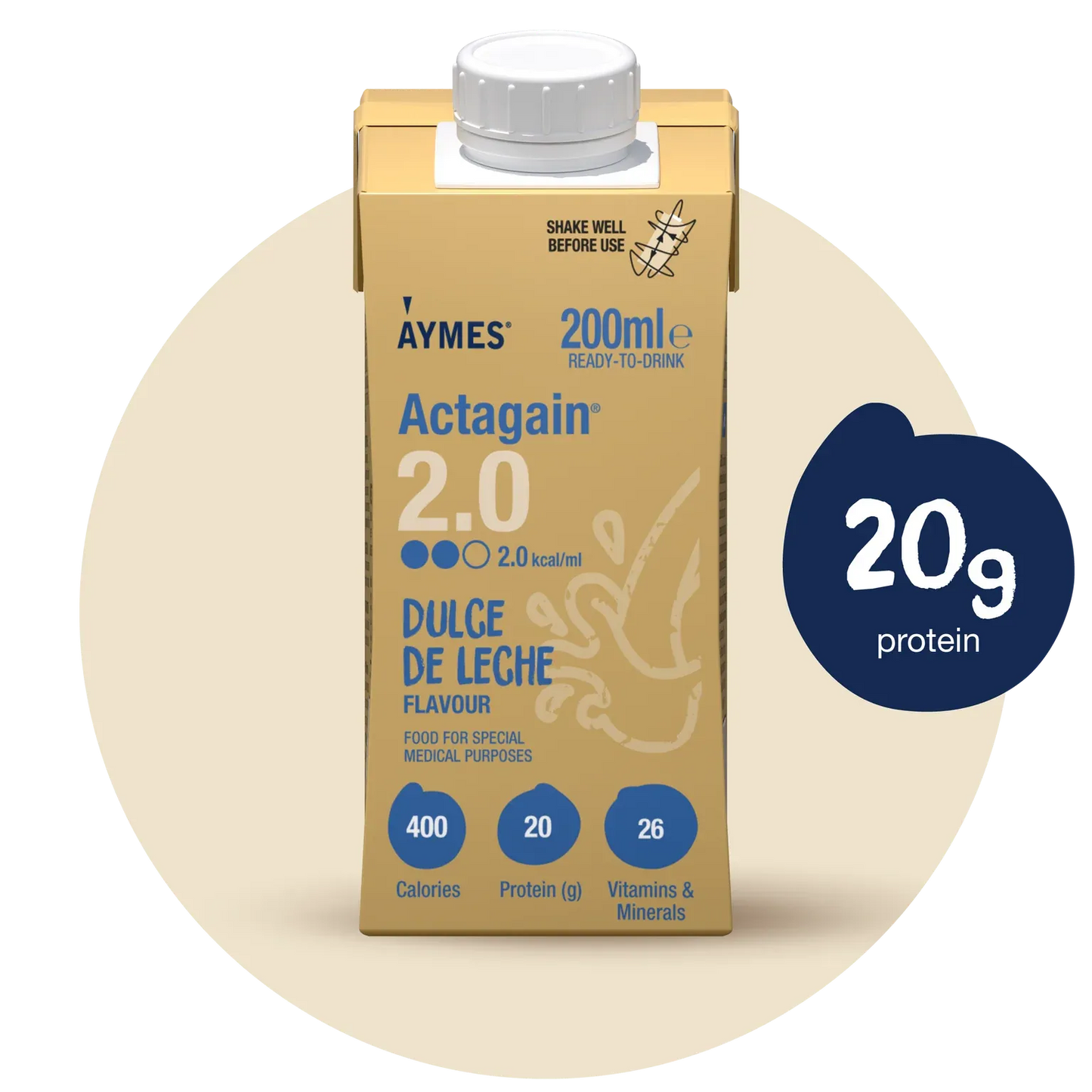 Actagain 2.0 Smooth Dulce De Leche (200ml)