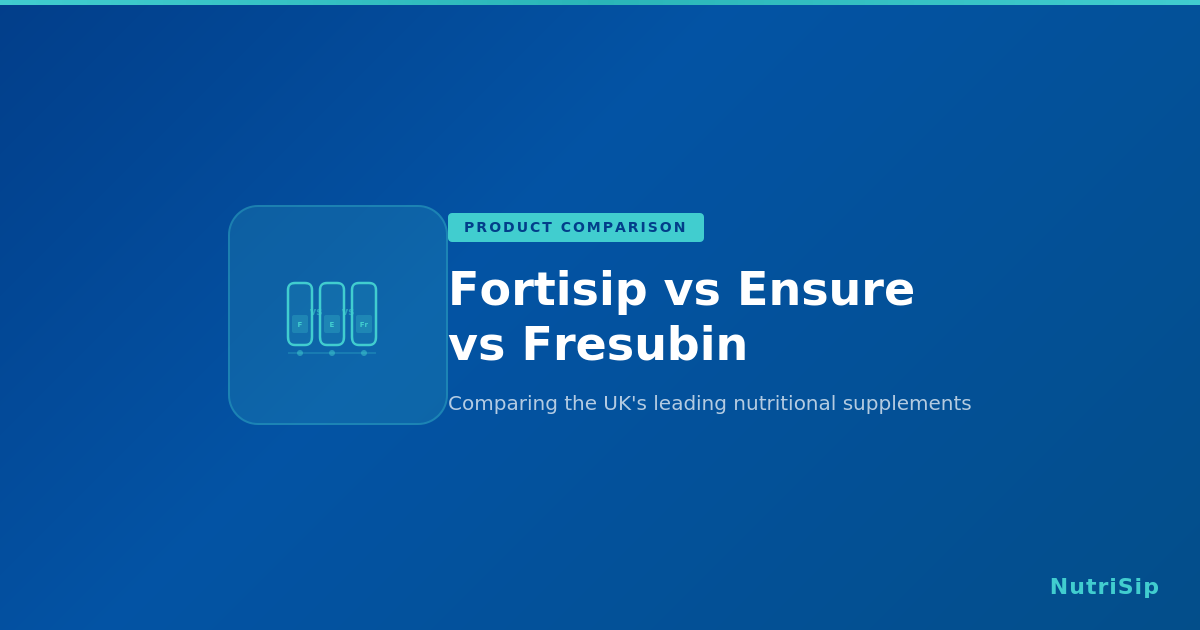 Fortisip vs Ensure vs Fresubin