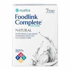 Nualtra Foodlink Complete Powder Natural With FIBRE (7 x 63g)