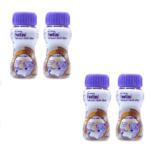 Fortini Compact Multi Fibre Chocolate-Caramel (4 x 125ml)