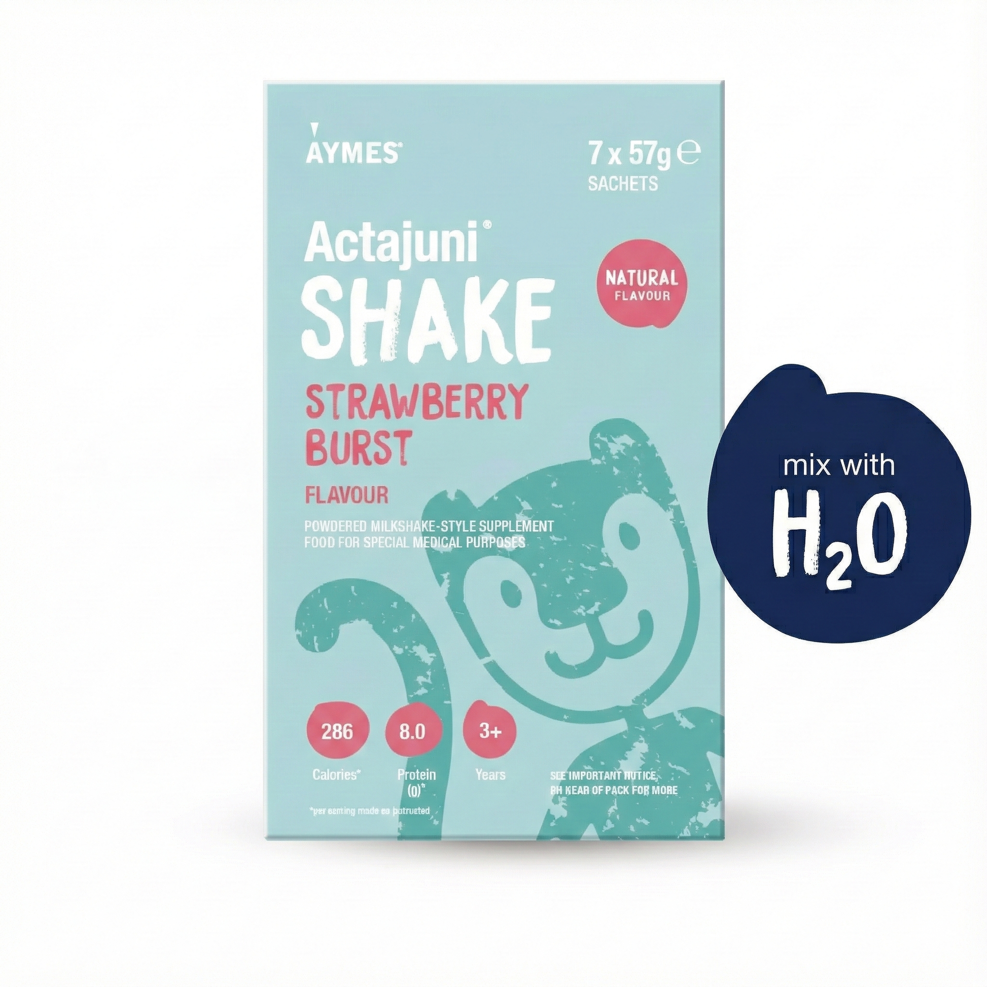 ActaJuni Shake Strawberry  (7 x 57g)
