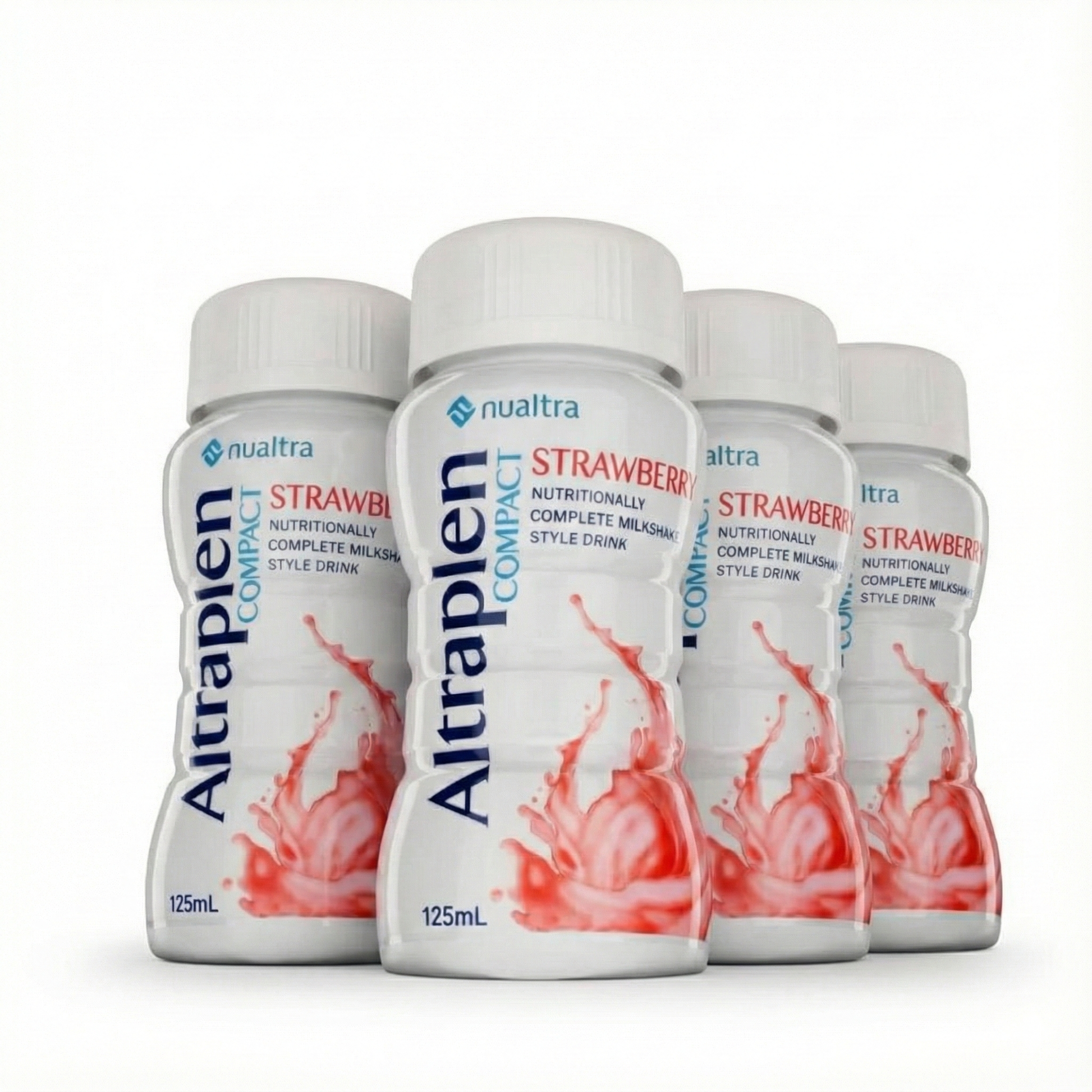 Altraplen Compact Strawberry Milkshake (4x125ml)