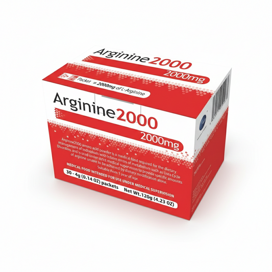 Arginine Unflavored Powder 500mg / 2000mg (30x4g)