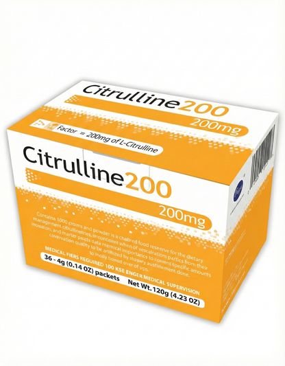 Citrulline Unflavored Powder 200mg / 1000mg (30x4g)