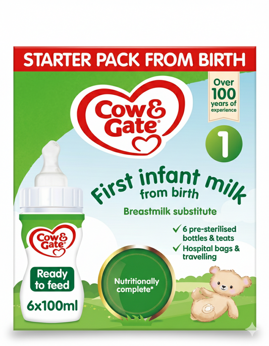Cow and Gate First Infant Milk (liquid) Starter Pack (6x70ml)