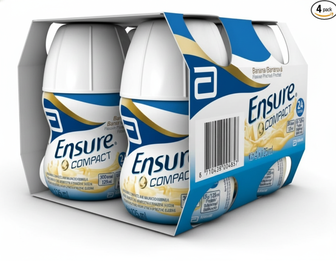 Ensure Compact Banana ( 4 x 125ml)