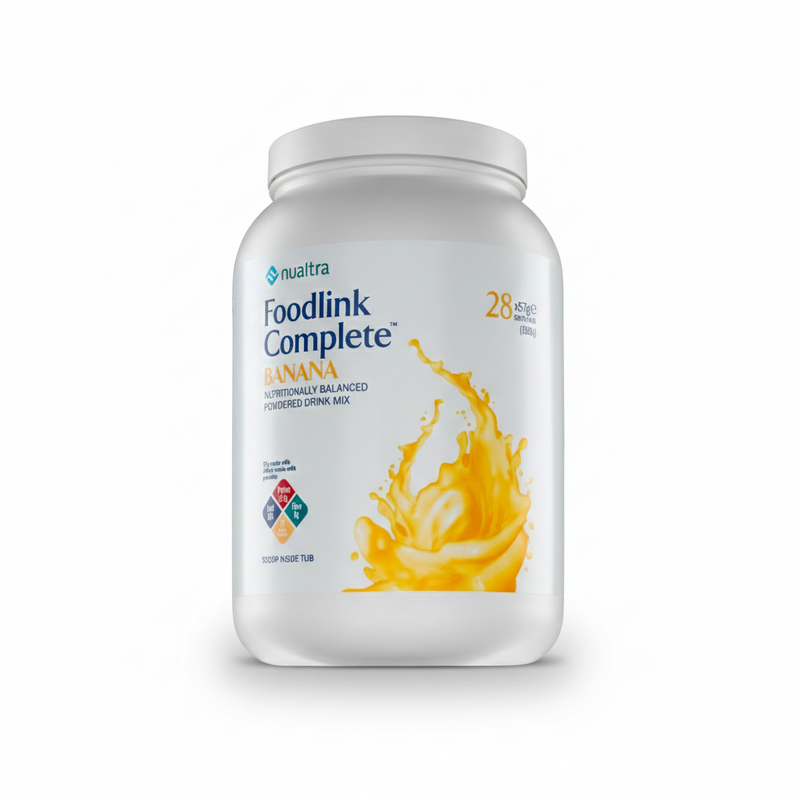 Foodlink Compact Foodlink Complete Powder Banana (1596g Tub) — NutriSip | UK Specialist ...