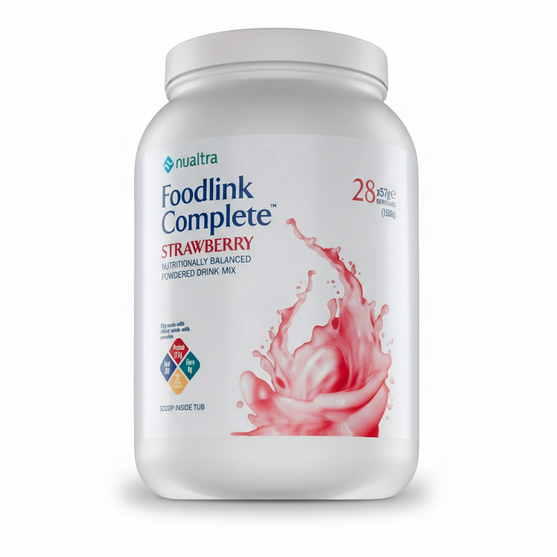 Foodlink Complete Powder Strawberry (1596g Tub)