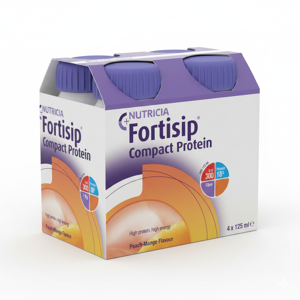 Fortisip Compact Protein Peach and Mango ( 4 x 125ml)