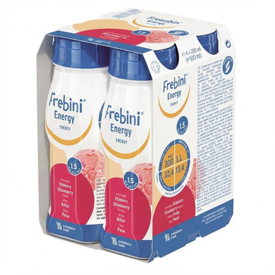 Frebini Energy Drink Strawberry (4 x 200ml)