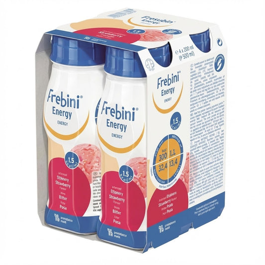 Frebini Energy Drink Strawberry (4 x 200ml)