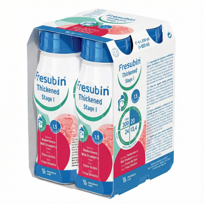 Fresubin Thickened Level 2 (Stage 1) Milkshake Strawberry (4 x 200ml)