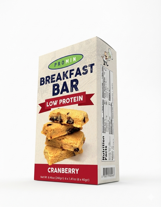 Promin Low Protein Breakfast Bar – Cranberry