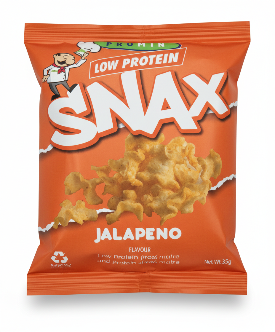 Promin Low Protein Snax – Jalepeno (12 Packs of 25g)