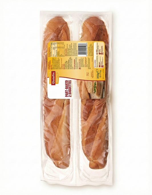 Glutafin Gluten Free 2 Part-Baked Baguettes (350g)