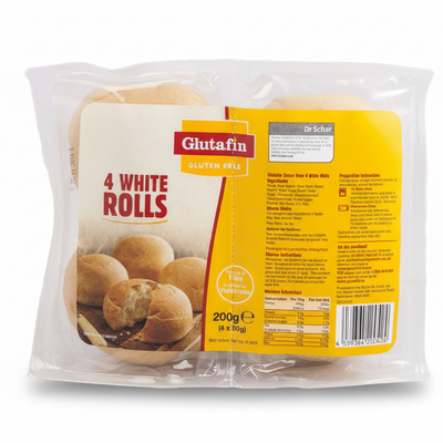 Glutafin Gluten Free 4 White Rolls (200g)