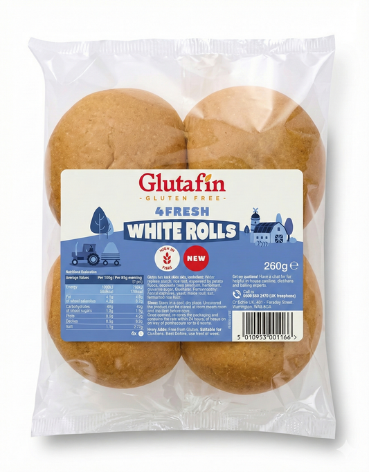 Glutafin Gluten Free Fresh White Rolls (260g)
