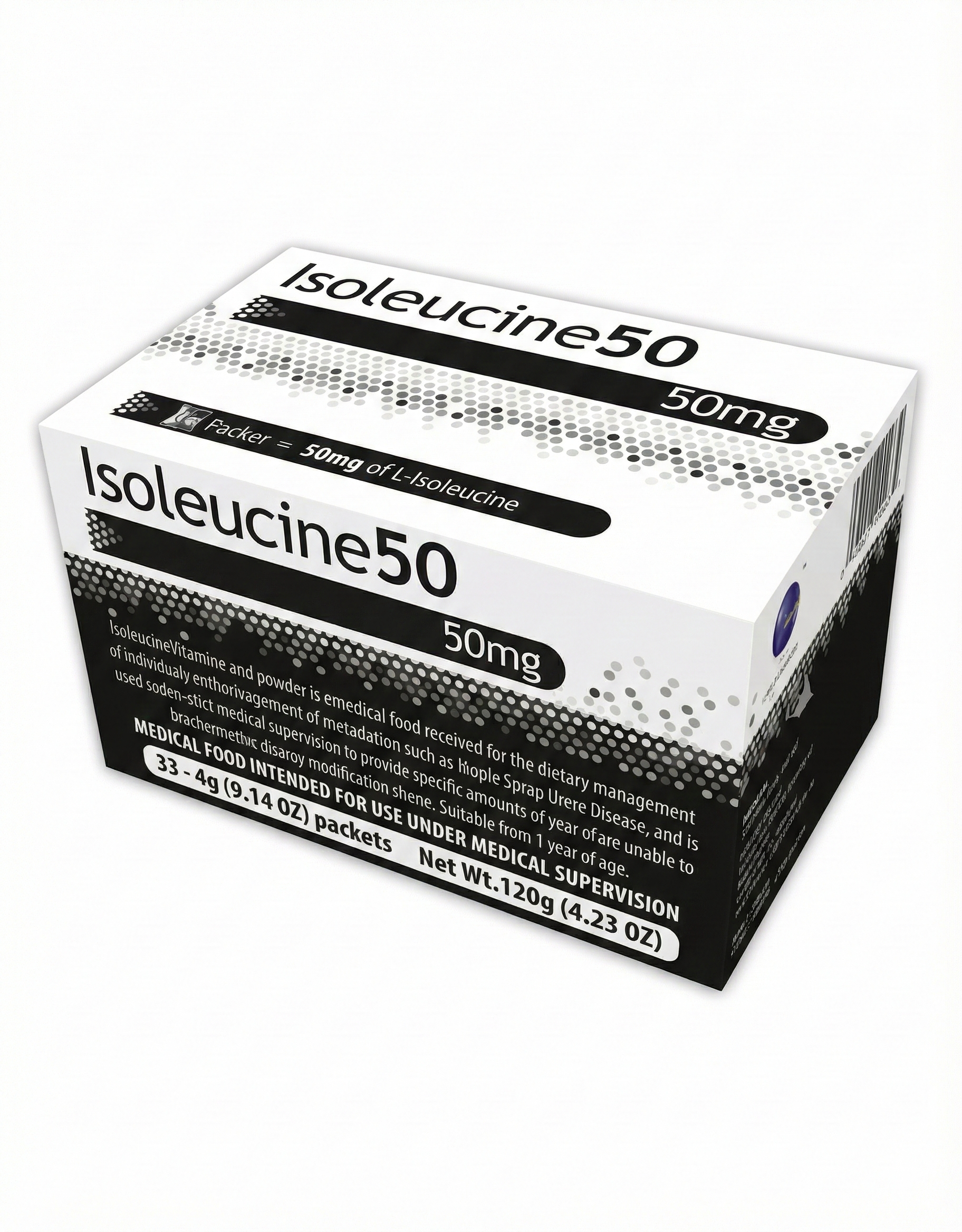 Isoleucine Unflavored Powder 50mg / 1000mg (30x4g)