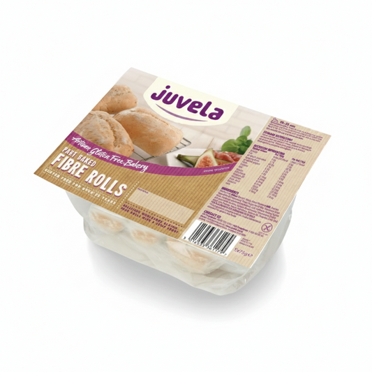 Juvela Gluten Free Part Baked Fibre Rolls (5 X 75g)