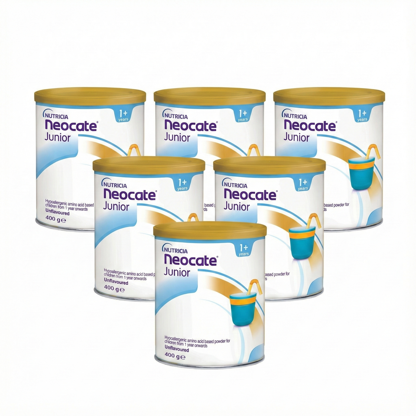 Neocate Junior Unflavoured  Powder (6x400g)