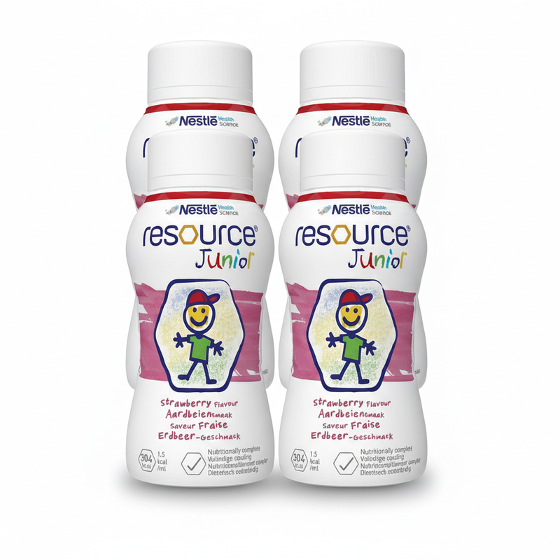 Nestle Resource Junior Strawberry Milkshake (4 x 200ml)