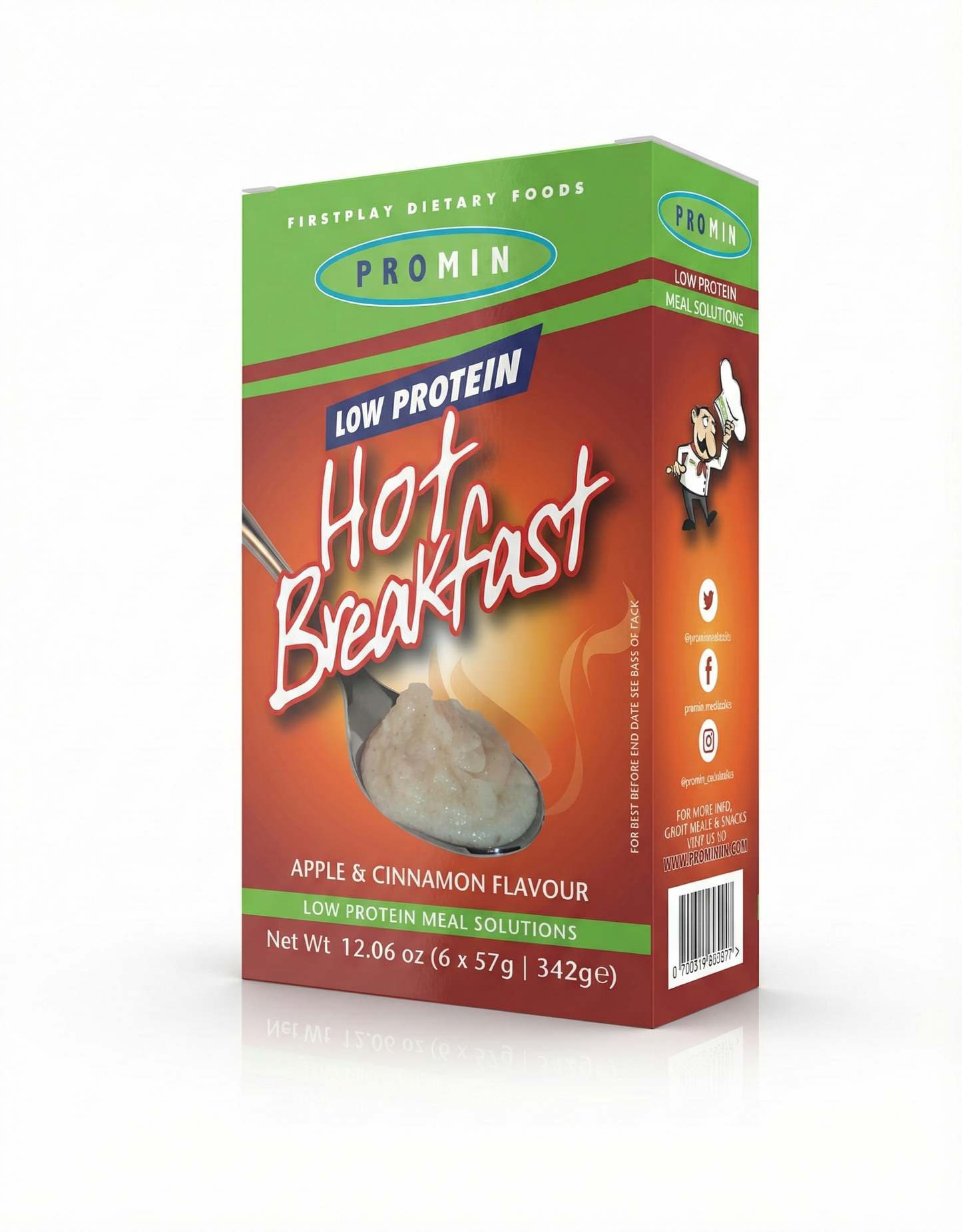 Promin Low Protein Apple & Cinnamon Hot Breakfast