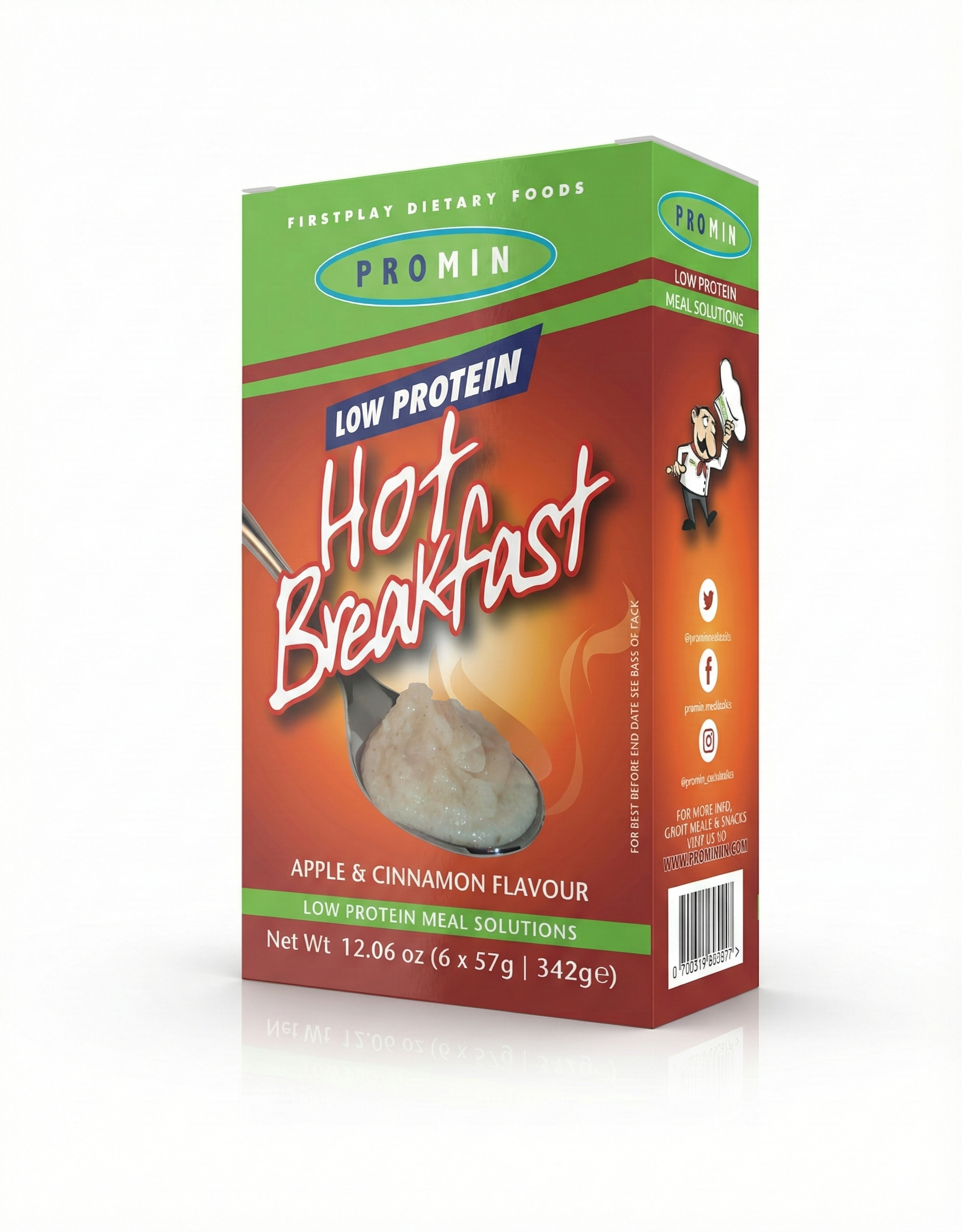 Promin Low Protein Apple & Cinnamon Hot Breakfast