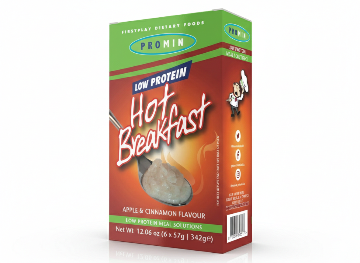 Promin Low Protein Apple & Cinnamon Hot Breakfast  (342g)