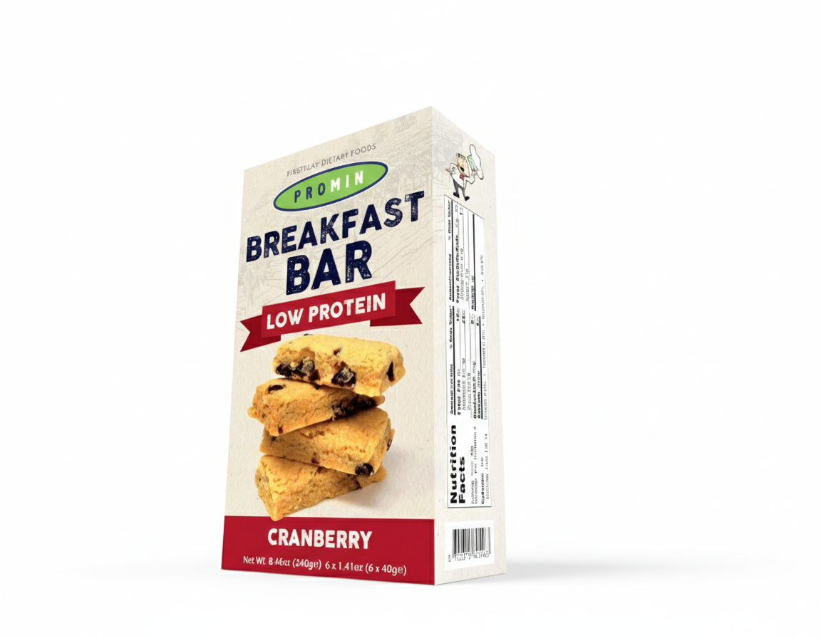 Promin Low Protein Breakfast Bar – Cranberry (240g)