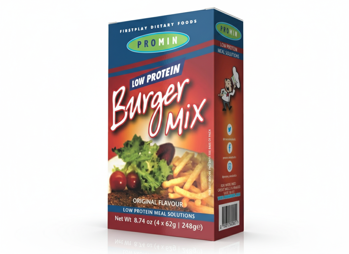 Promin Low Protein Burger Mix – Original Flavour (248g)