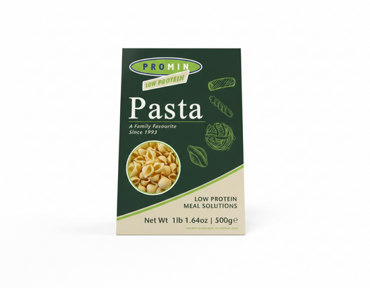 Promin Low Protein Pasta Tri-colour Shells (500g)