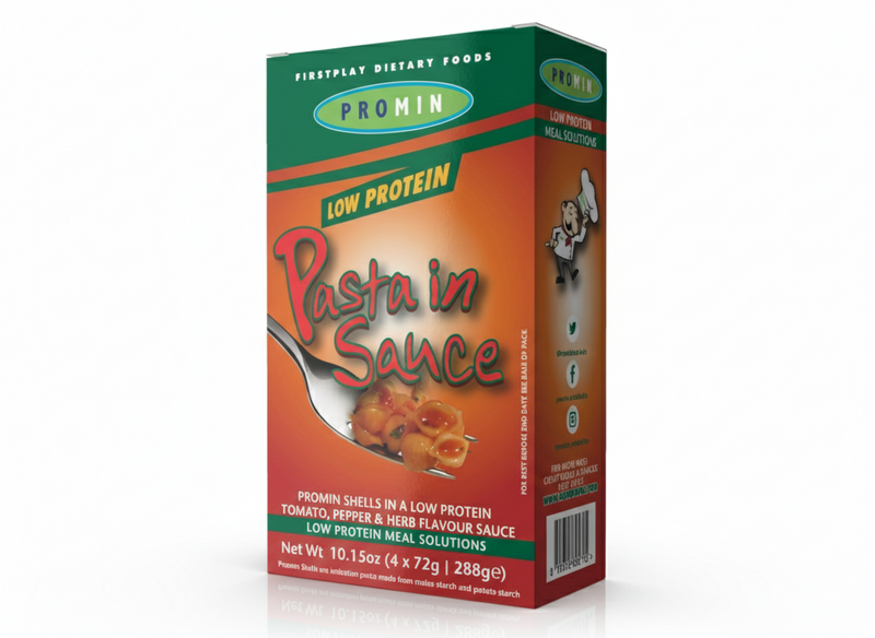 Promin Low Protein Pasta in Sauce – Tomato, Pepper & Herb
